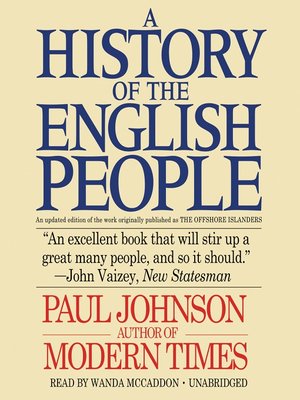 cover image of A History of the English People